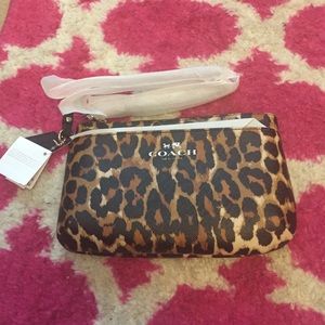 Cheetah coach wristlet