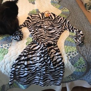 Zebra print dress