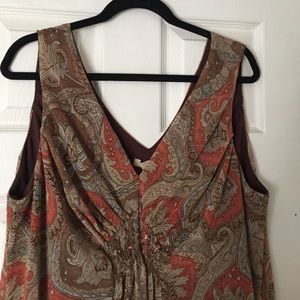 Paisley print summer dress