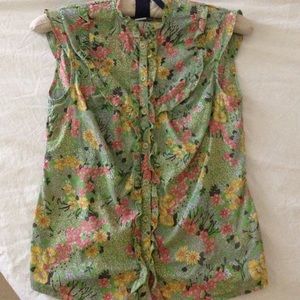 Anthropologie green shirt by Odille