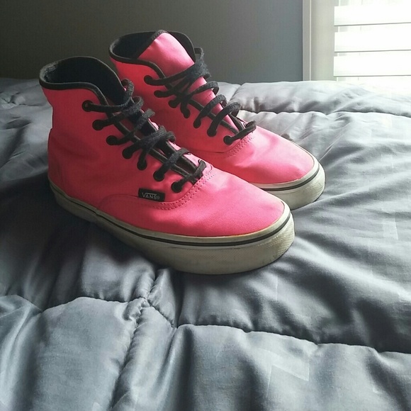 High top pink vans