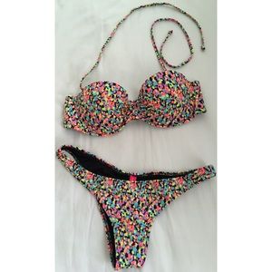 Multicolored Victoria's Secret swim suit