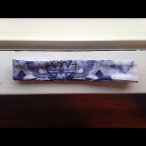Blue and white Lululemon headband