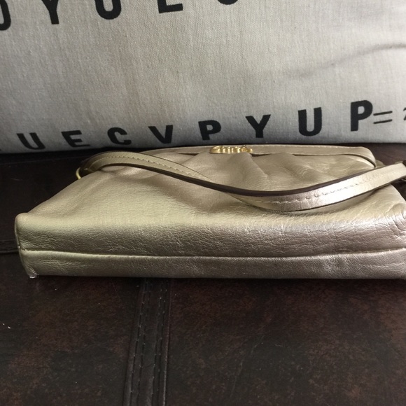 Coach Gold Leather Wristlet - Picture 4 of 4