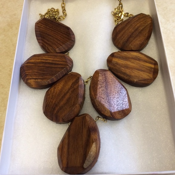 Wooden Statement Necklace