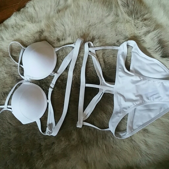 SALE NEW Swim suite cage style 2 piece NEW - Picture 3 of 3