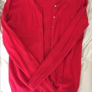 Old navy red cardigan