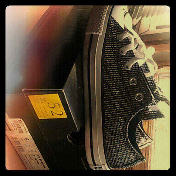 {§ SOLD §} Limited Edition Silver Converse - Picture 1 of 3