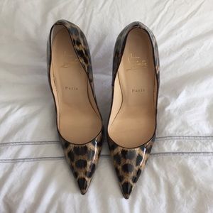 Christian Louboutin So Kate leopard pumps 40.5