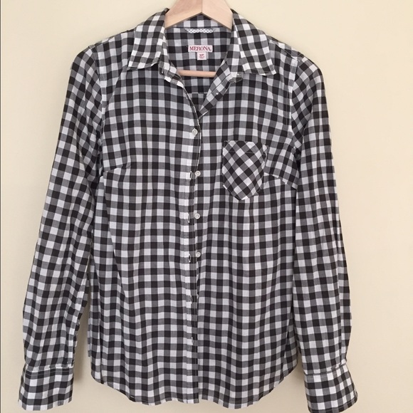 Gingham woven top