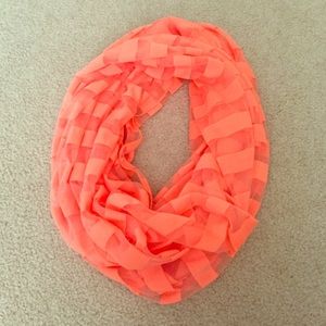 A tangerine colored infinity scarf!