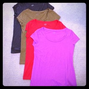 LOFT tees (four for $15!)