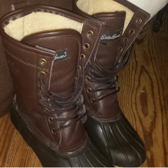 Eddie Bauer Leather Snow / Rain Boots ❄️