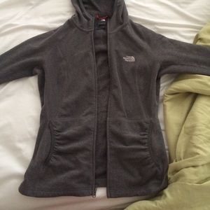The north face zip-up hoodie