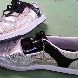 Creative recreation sneakers shoes silver black