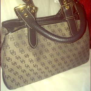 Dooney & Bourke Gray Classic Monogram Tote