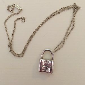 Tiffany's style lock necklace
