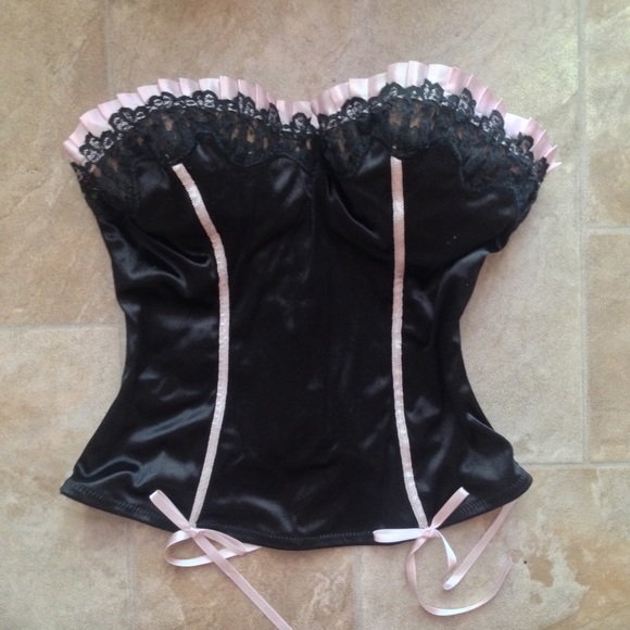 Victoria Secret Pink & black bustier
