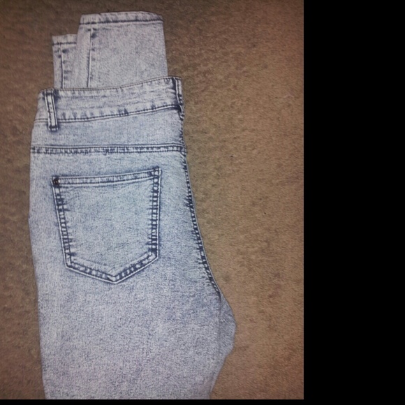 Acid wash highwaisted jeans