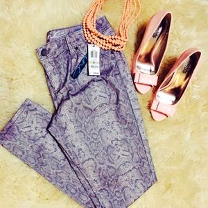 Snake Print Skinny Leg Pant