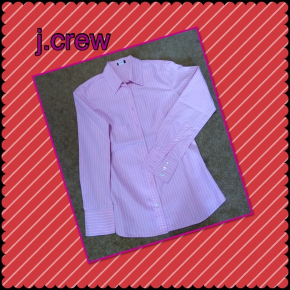J. Crew Tops - J.Crew strip button down long sleeves