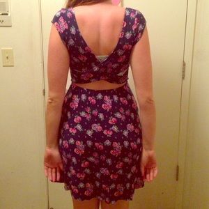 Open cross back dress