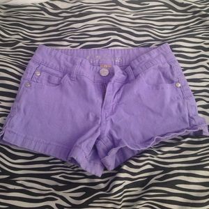 Purple shorts