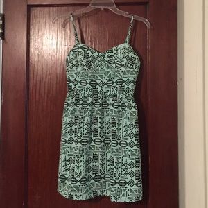 Mint tribal print mini dress from forever21