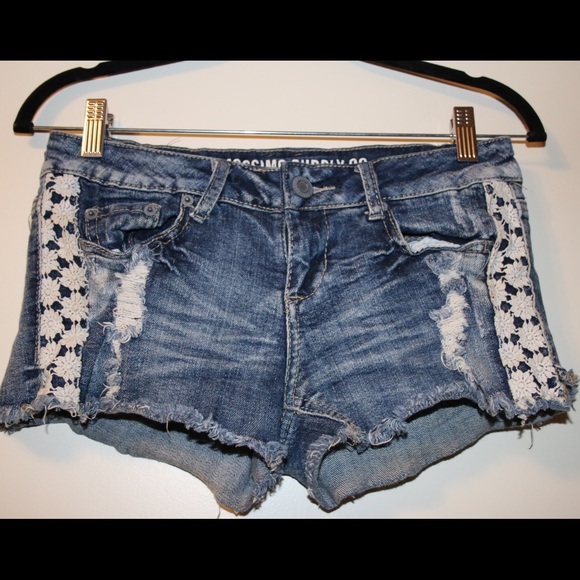 Mossimo Lace Jean Shorts