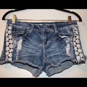 Mossimo Lace Jean Shorts