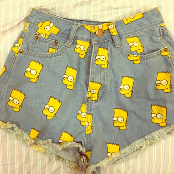 Choies Bart Simpson Shorts - Picture 1 of 1