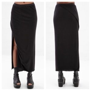 ✖️SOLD✖️Rick Owens Lilies Draped Slit Midi Skirt S