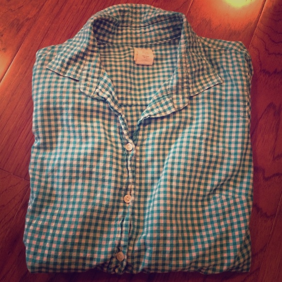 J.Crew Gingham Perfect Shirt