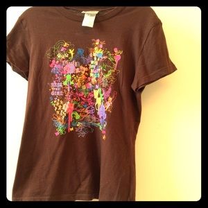 Brown Disney Glitter Top