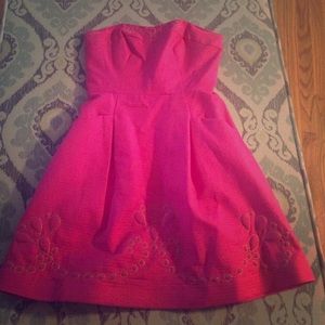 Lilly Pulitzer strapless dress size 4