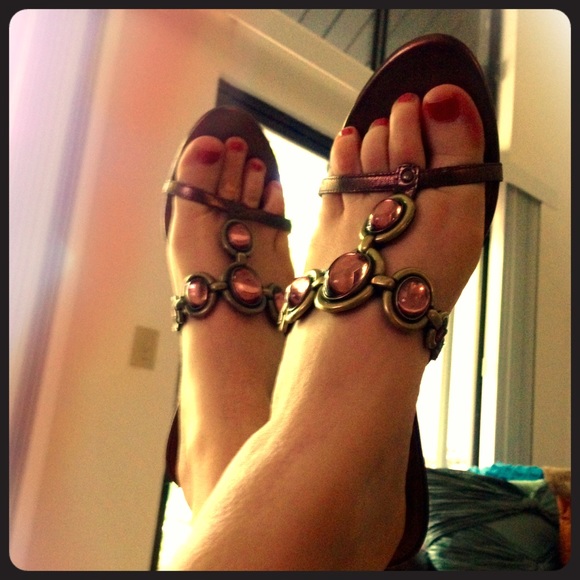 Bronze Bandolino Sandals
