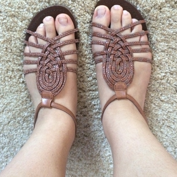 Tan Strapped Sandals