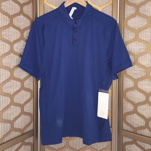 Blue Mens Polo Lululemon Mens Size Large NWT