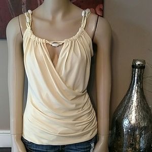 Lt yellow criss cross tank
