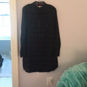 Gap Tshirt flannel dress