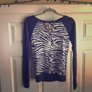 Zebra print long sleeve