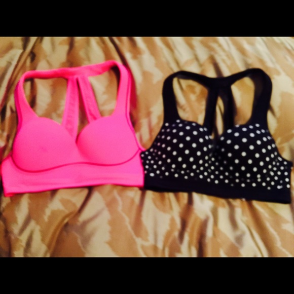 Two Victoria's Secret VSX sports bras