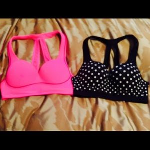 Two Victoria's Secret VSX sports bras