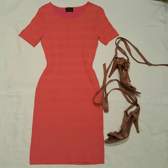 Chic coral dress