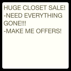 CLOSET SALE
