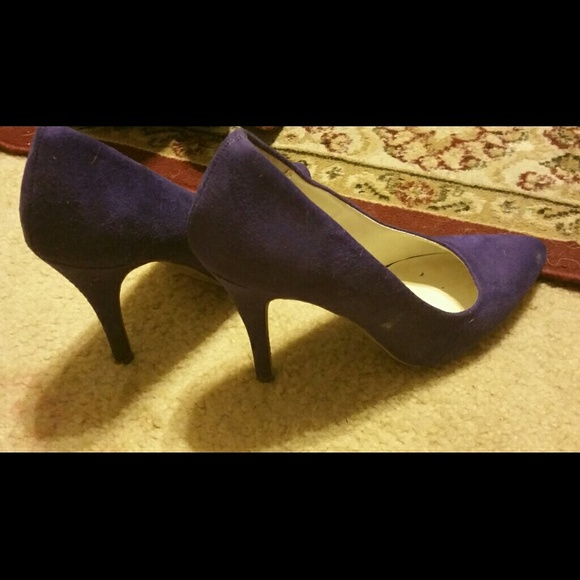 Sueded purple pumps from Just Fab