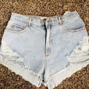 Garage High Waisted Denim Shorts Size 5