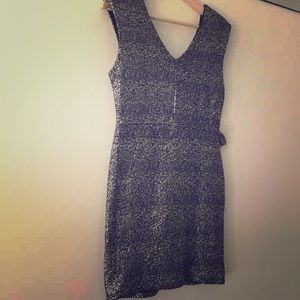 Brand NWT Black and silver sparkly minidress.