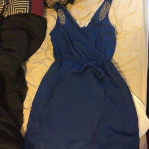 Charlotte Russe navy blue cocktail dress