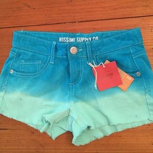 Blue ombré shorts in size 3